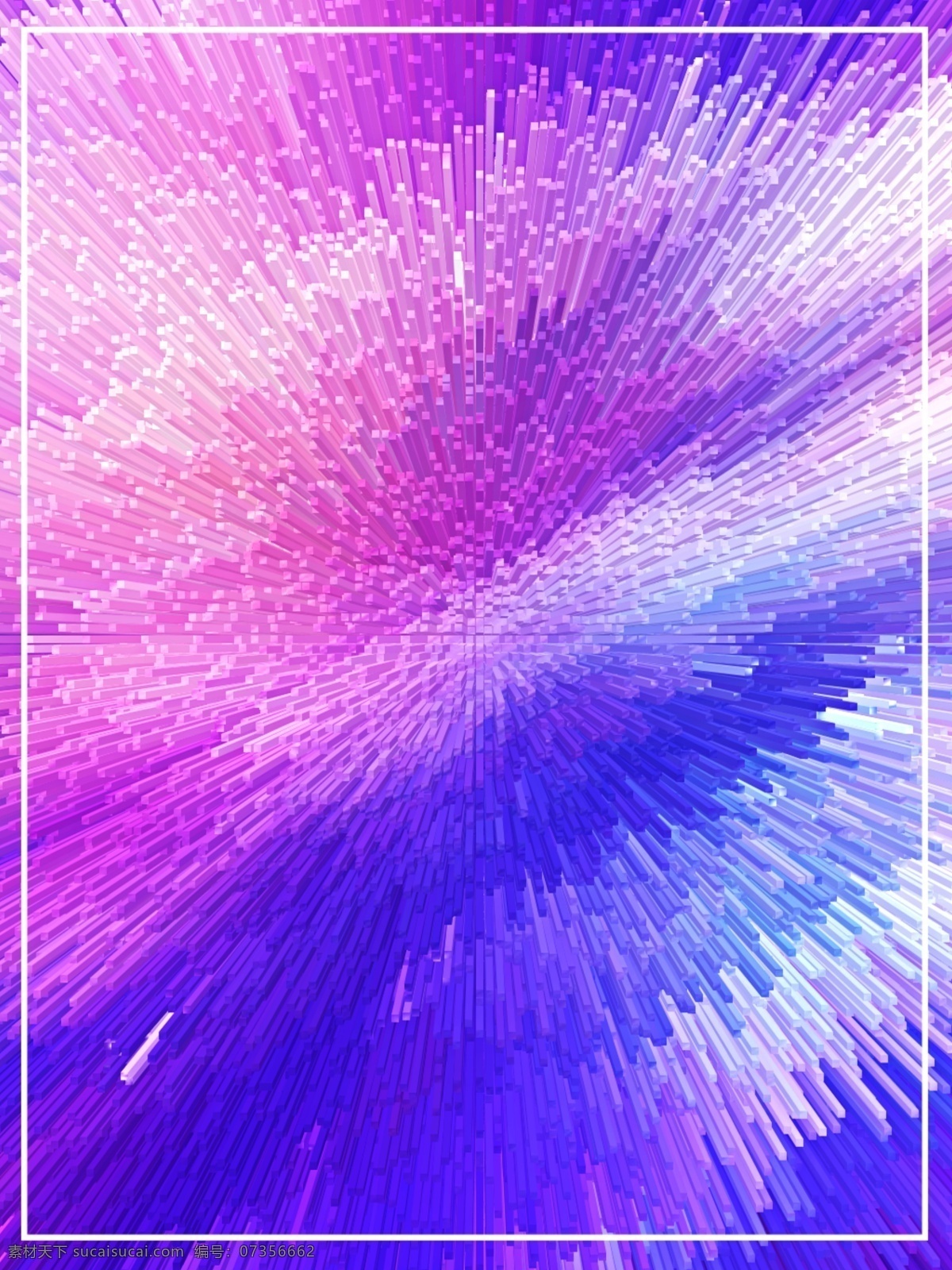 创意 炫彩 柱状 放射 3d 质感 背景 小清新 立体 渐变 特效