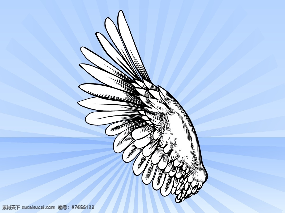 翅膀 图案 矢量 翅膀图标 手绘翅膀 矢量翅膀 矢量素材 图标 图标设计 扁平化翅膀 纹身图案 翅膀图案