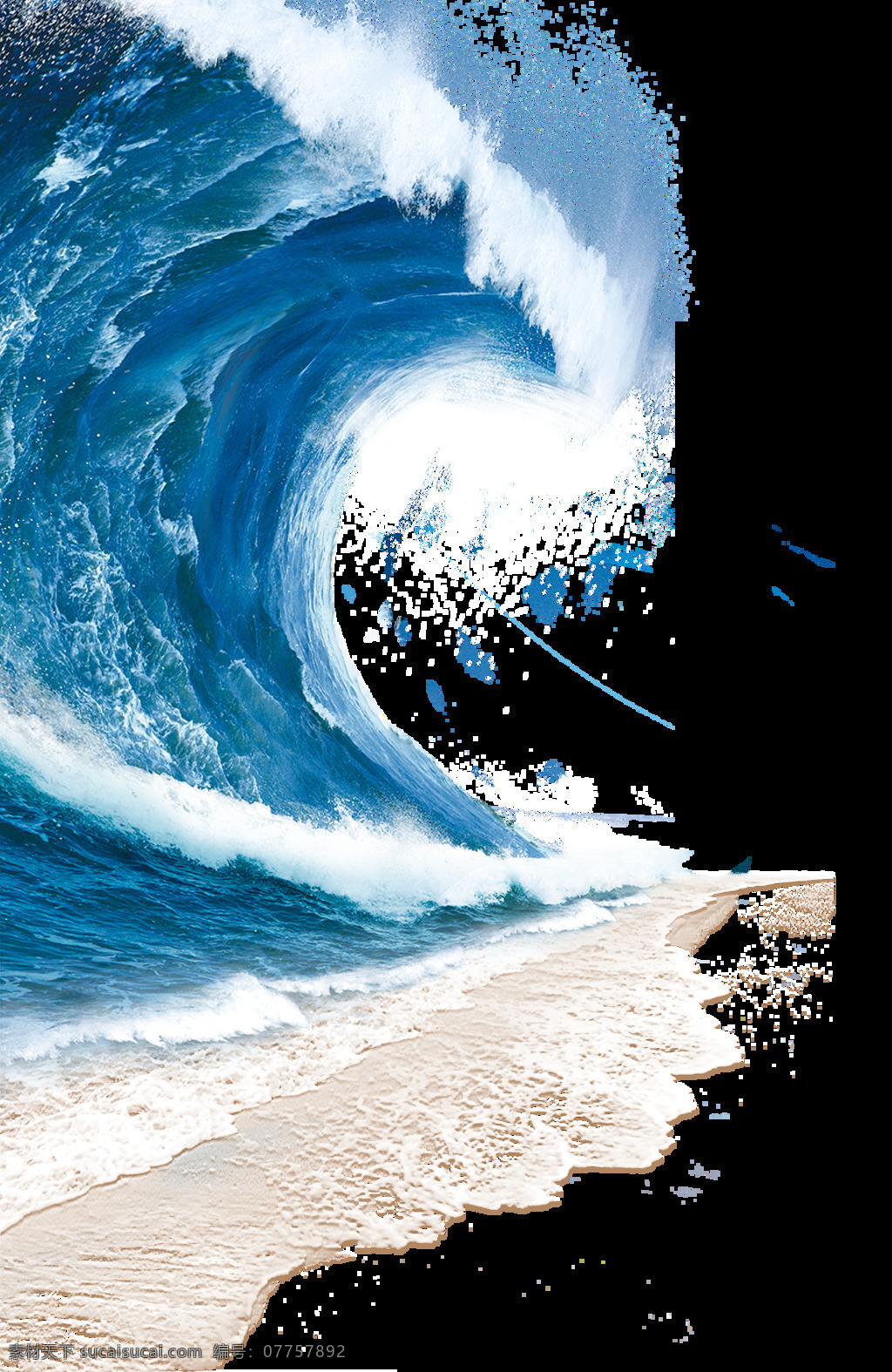 卷起 两侧 海浪 免 扣 卷起的海浪 浪花 水墙 大海 海水 海啸 高的海浪 底纹边框 背景底纹