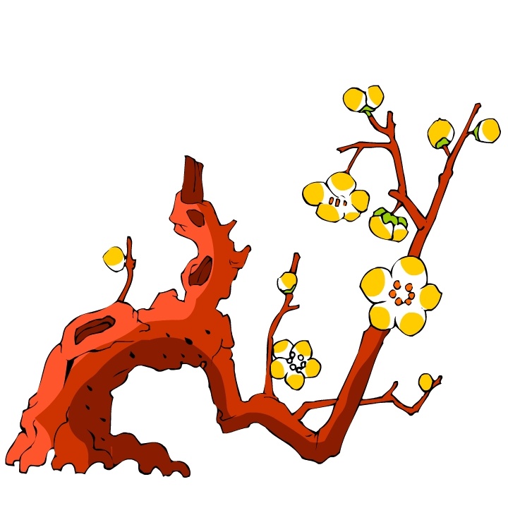 树木古典插画 植物插画 矢量素材 设计素材 矢量植物 矢量图库 白色