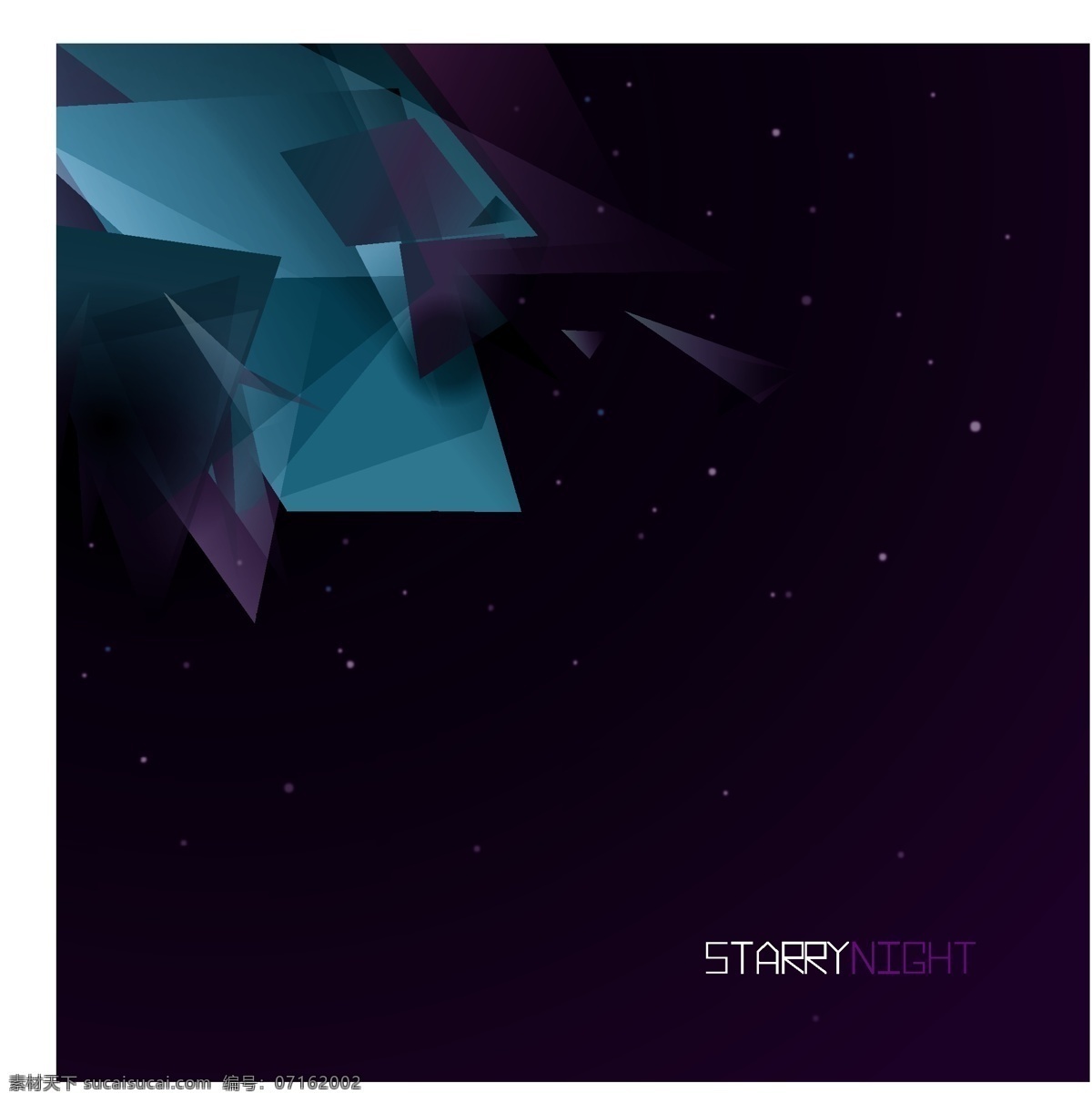 starrynight night 动感 折纸 异形 菱形 artewei 黑色