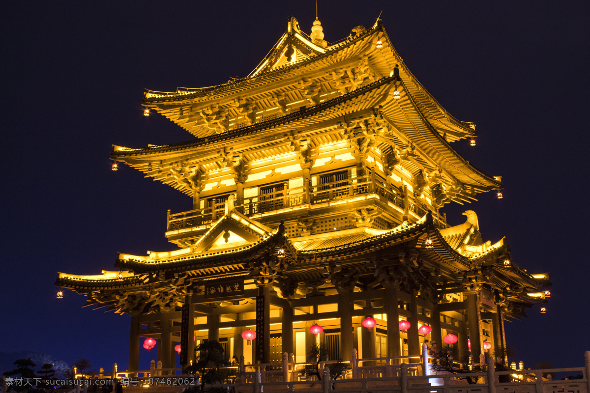 桂林 逍遥楼 古典 建筑 鼓楼 塔楼 古风 复古 中国风 商用 旅游 景点