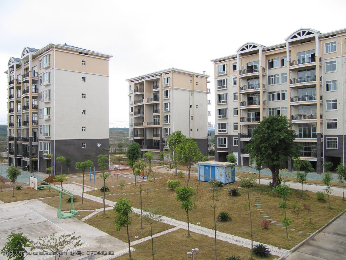 小区 楼房 建筑摄影 建筑园林 楼盘 小区建筑 小区楼房 住宅 小区内篮球场 矢量图 建筑家居