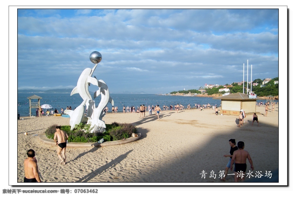 青岛 海水 浴场 早晨 拍摄 风景 生活 旅游餐饮