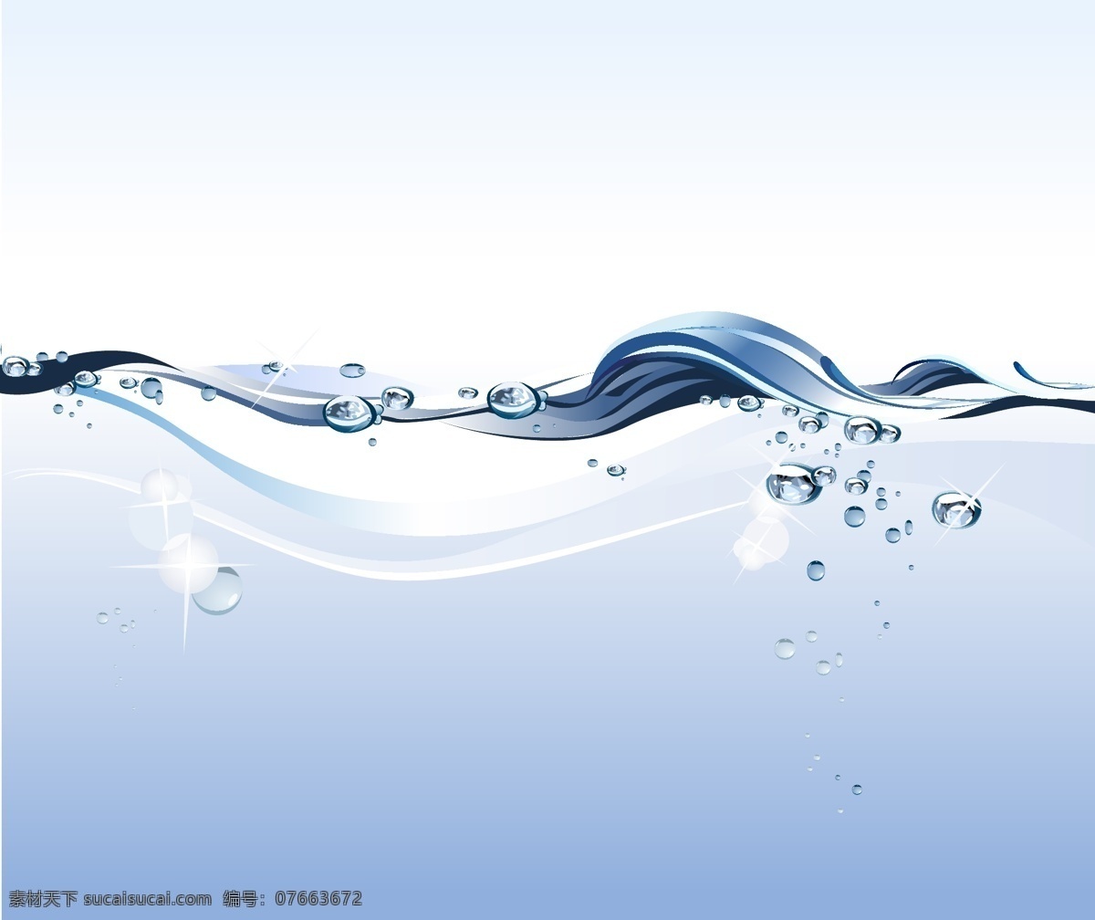 矢量 浪花 涌动 背景 矢量图 动感线条 矢量素材图片 水花 水珠 花纹花边