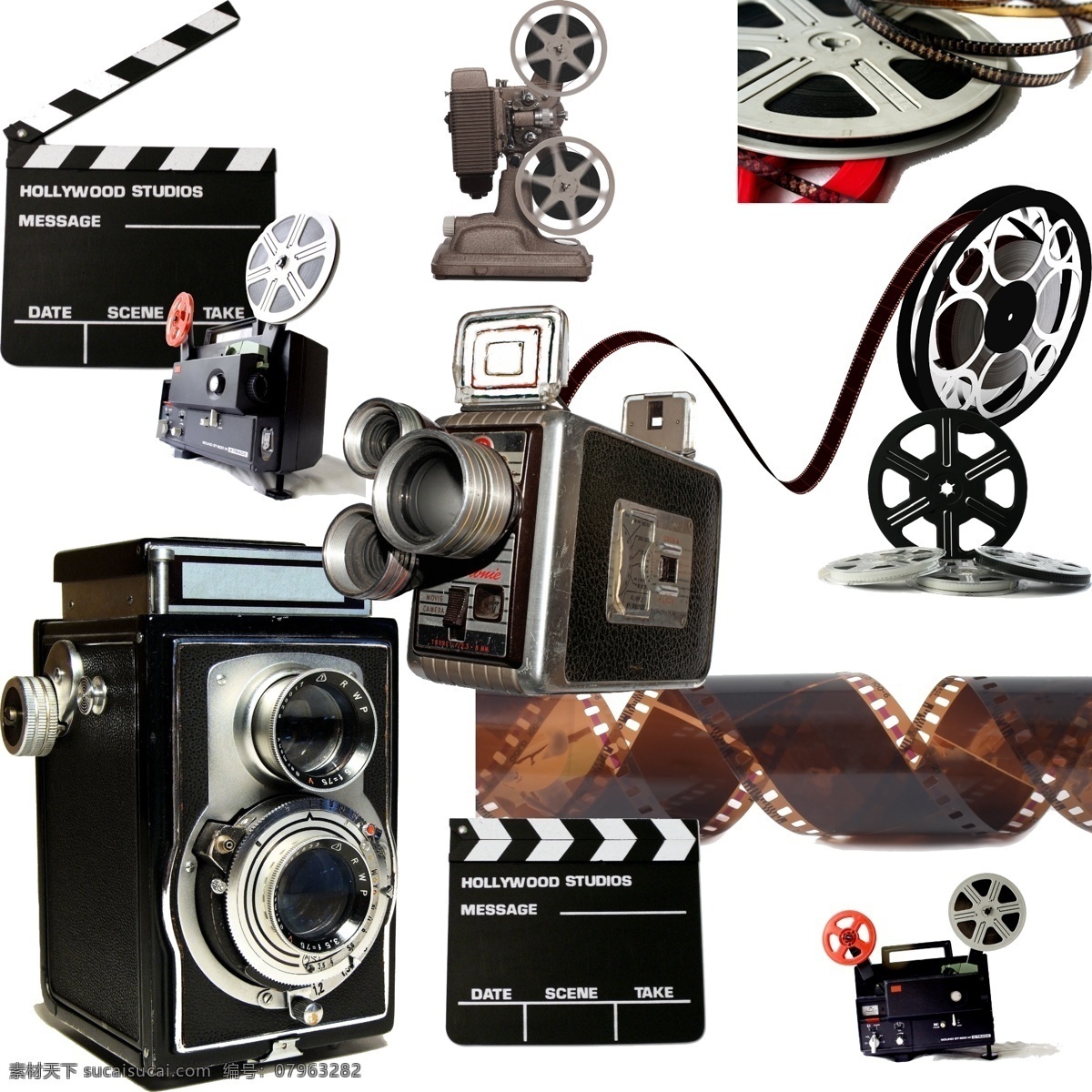 电影器材 电影 放映 胶片 放映机 放映室 场记牌 源文件