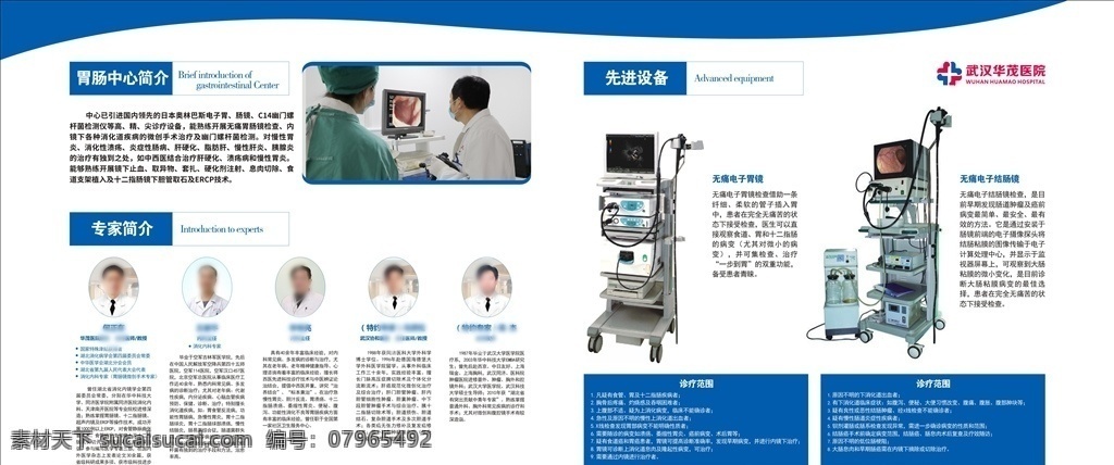 医院展板 电子胃镜 电子肠镜 专家展板 胃肠镜
