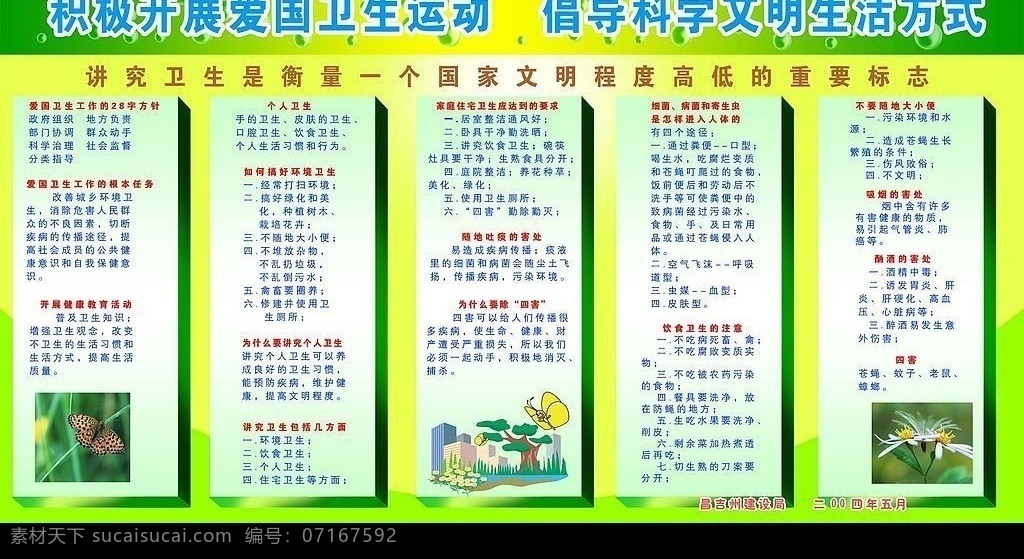 爱国卫生运动 版面 环境设计 展览设计 源文件库