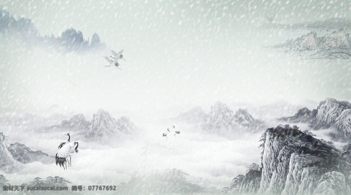 唯美 中国 风 水墨 山水 背景 大气 背景设计 中国风 创意背景 psd背景 古典风背景图 彩绘背景