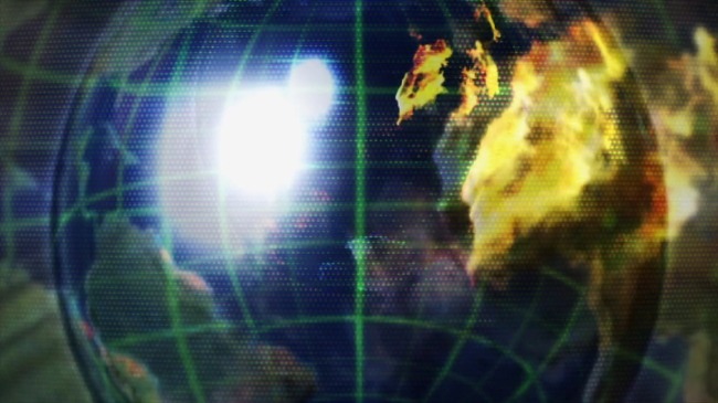 旋转 地球仪 蓝色 科技 感 开场 片头 视频 旋转地球仪 蓝色科技感 视频背景 实拍视频 视频素材 视频模版