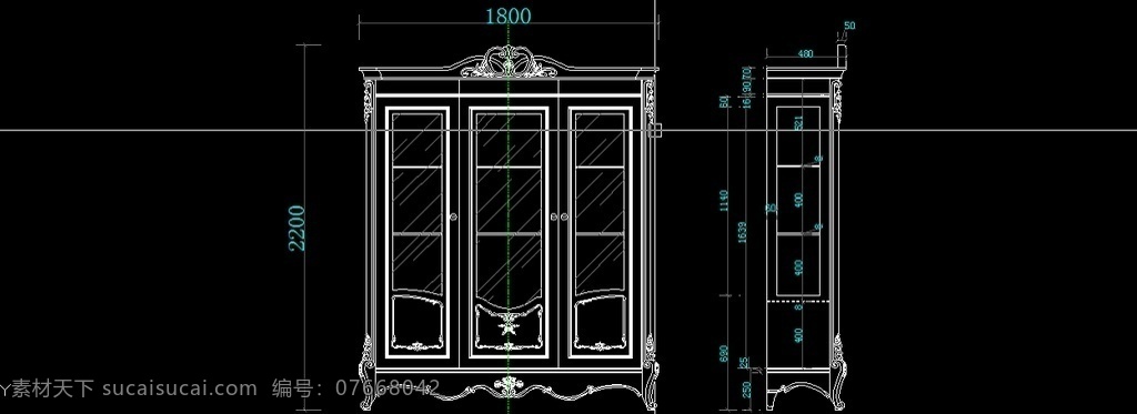 法式酒柜图库 欧式酒柜图库 酒柜cad 家具图 cad 家具 环境设计 室内设计 dwg