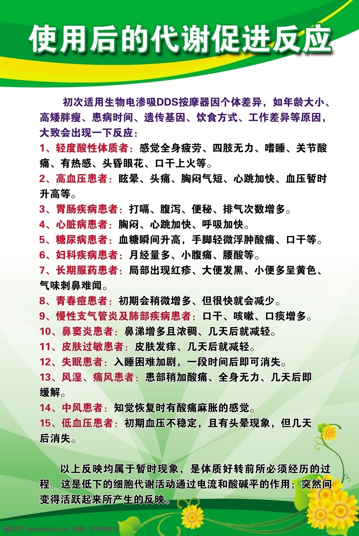 生物电疗反映 生物电疗 反映 适用症状 反映症状 白色
