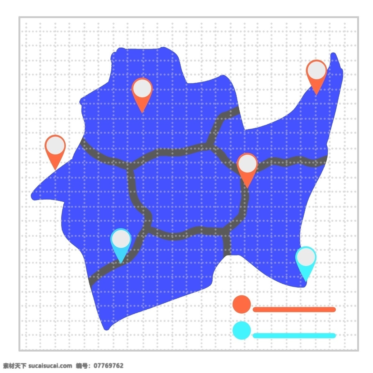卡通 蓝色 地图 图表 蓝色图表 地图图表 橙色图表 绿色图表 简约的图表 创意图表 小清新图表 卡通插图