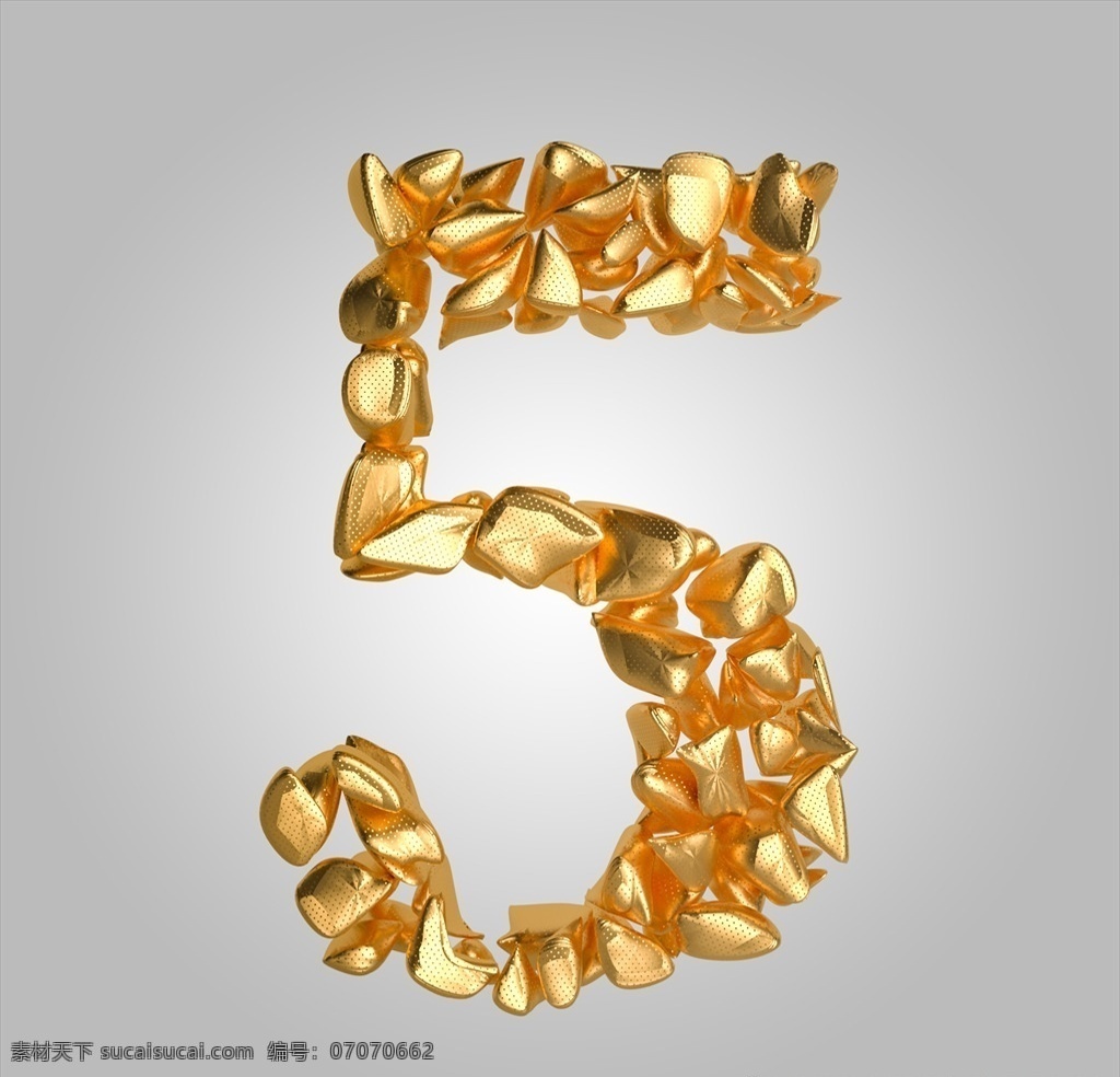 酷 炫 金石 倒计时 周年庆 数字 倒计时数字5 5周年庆 立体数字5 金属数字5 金属 质感 立体 字母 3d设计 c4d