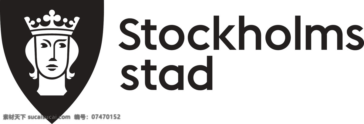 斯德哥尔摩 城市标志 黑白 市 徽 瑞典 市徽 斯德哥尔摩市 白色