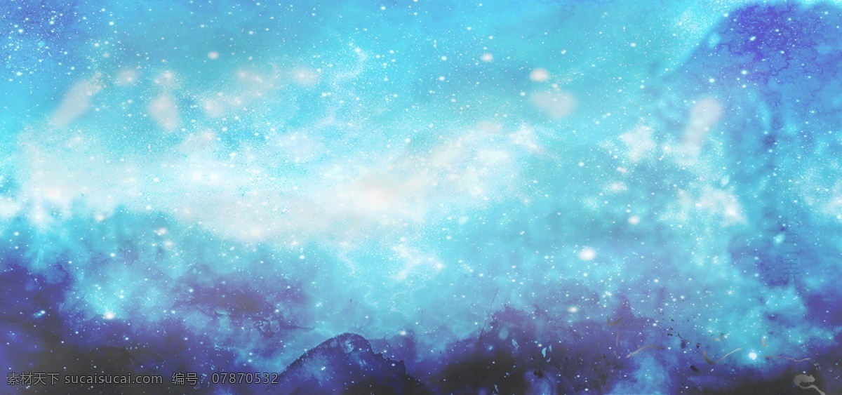 幻 星空 放射 水彩 烟雾 背景 蓝色背景 紫色背景 星星 抽象 渐变 天空 夜晚 h5背景 神秘 宇宙 银河