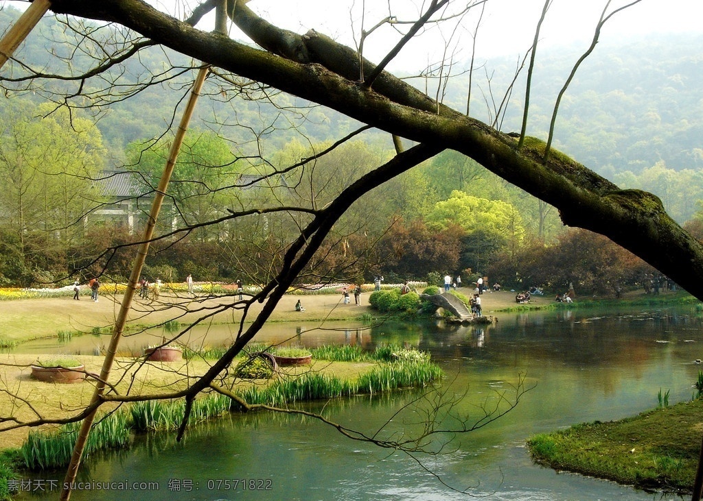 山野美景 风景 山景 旅游 景区 房屋 游客 山岭 山石 溪流 水波 倒影 树林 树木 山林 清新 天空 风景山水 山水风景 自然景观