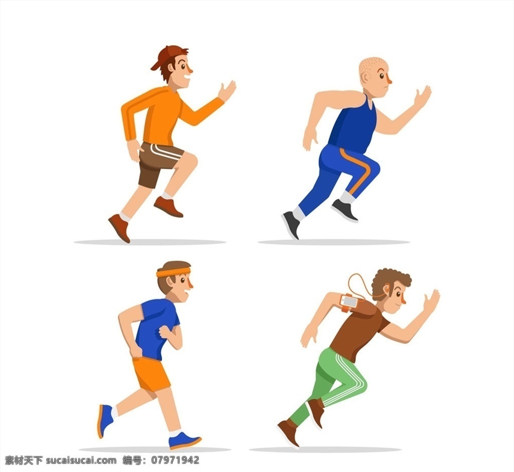 跑步 健身 男子 矢量 矢量图 格式 高清图片