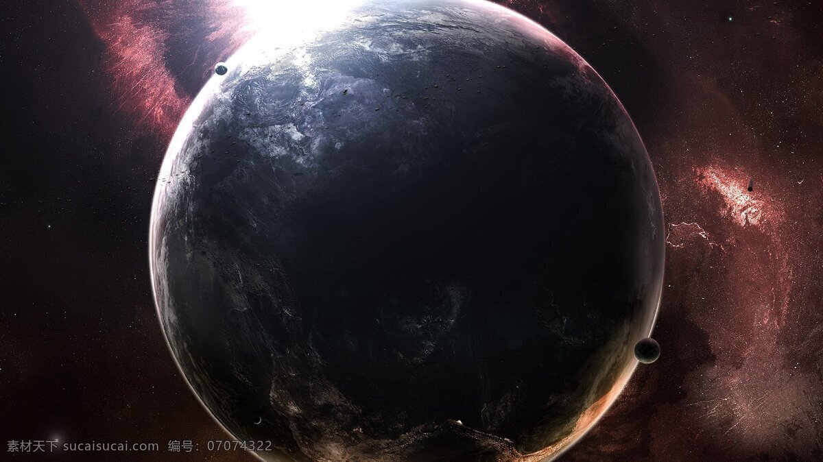 黑暗 星球 闪光 宇宙 风景 美图 生活 旅游餐饮