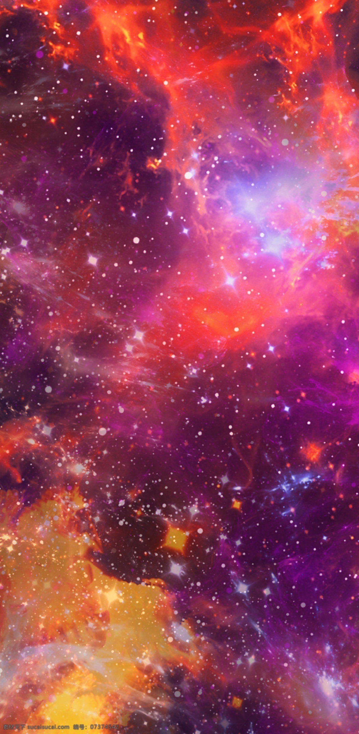 原创 手绘 炫 酷 星空 粒子 唯美 渐变 手机壳 党校 黑夜 电子机械包装