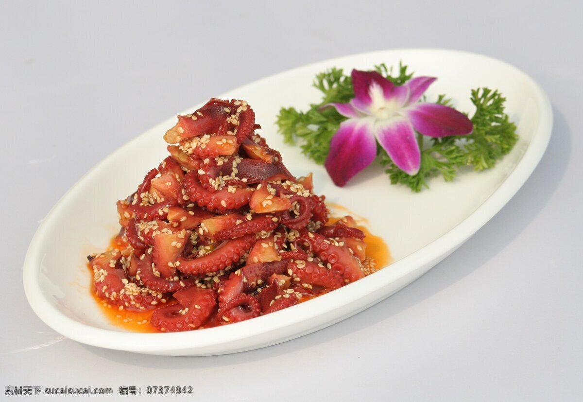 芝麻八爪鱼 凉菜 菜谱 传统美食 餐饮美食