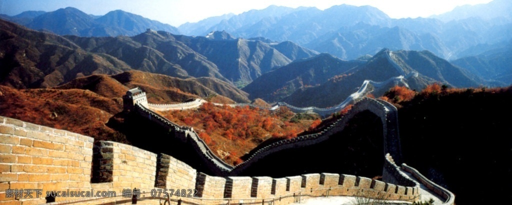 万里长城 高山 蓝天 旅游摄影 国内旅游 摄影图库 风景名胜 自然景观