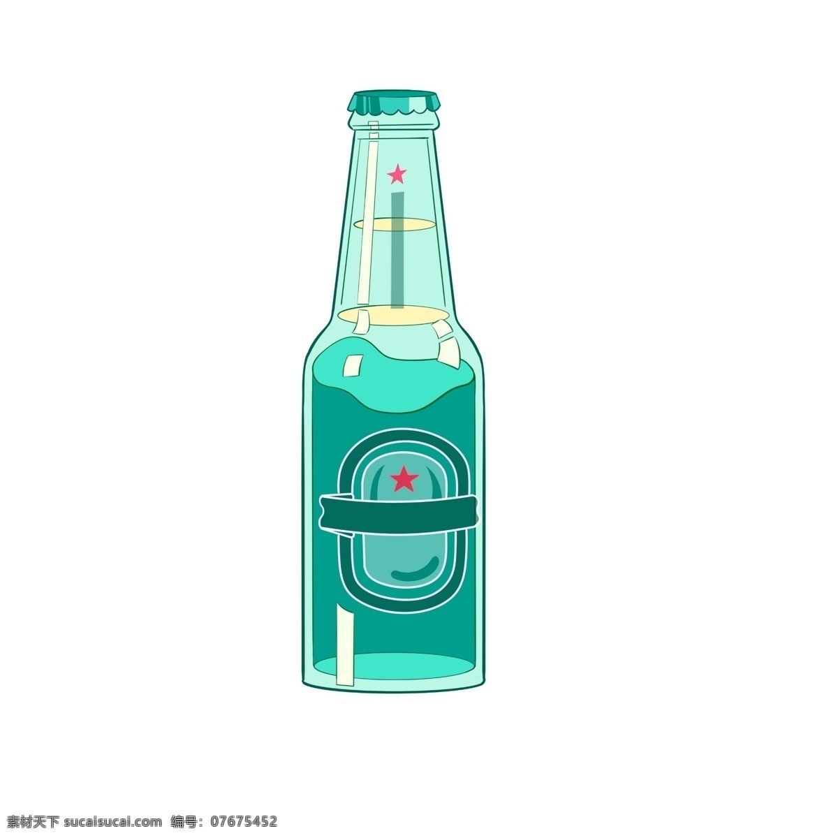 立体青岛啤酒 玻璃瓶 啤酒 青岛