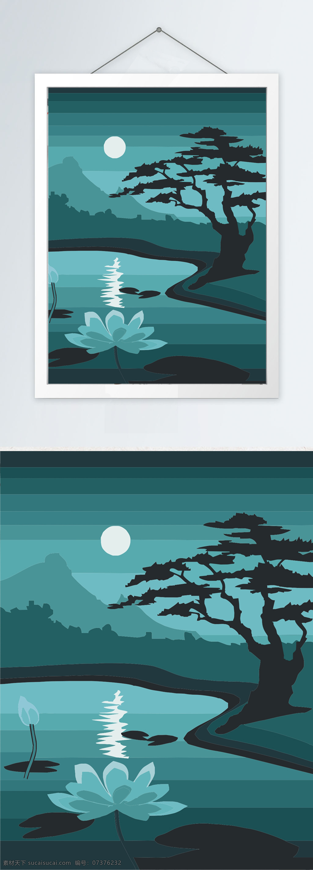 室内 森林 风景 装饰画 室内装饰画 森林画 风景画 植物