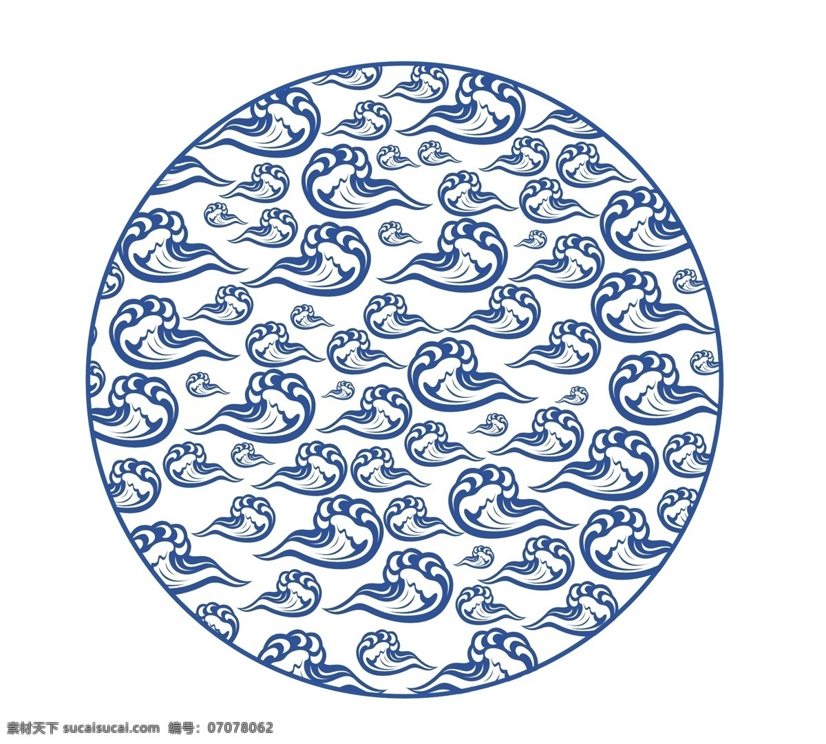 浪花浪纹底纹AI矢量素材图片下载-素材编号07078062-素材天下图库