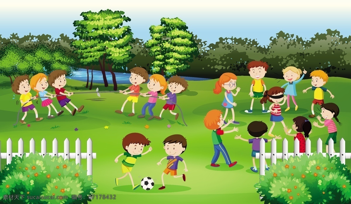 儿童游戏 背景 儿童 足球 墙纸 丰富多彩 公园 戏剧 田野 色彩 多彩的背景 足球场 草地 播放 彩色