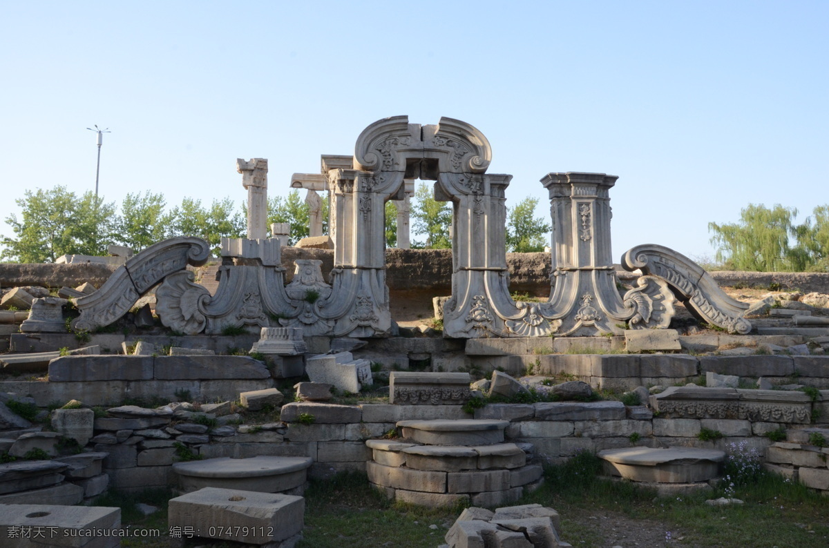 巴洛克 废墟 公园 古代建筑 国内旅游 旅游摄影 欧式建筑 圆明园 园林 遗址 装饰素材