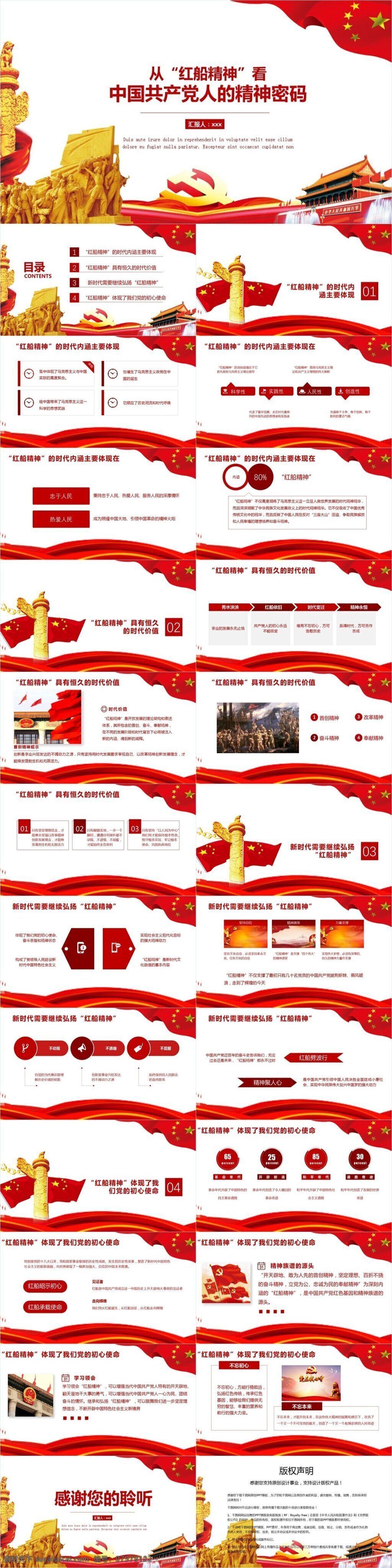 学习 中国 共产党人 精神 密码 模板 范本 初心使命 奋斗精神 奉献精神 改革精神 红船精神 民族解放 人民幸福 时代价值 中国共产党人