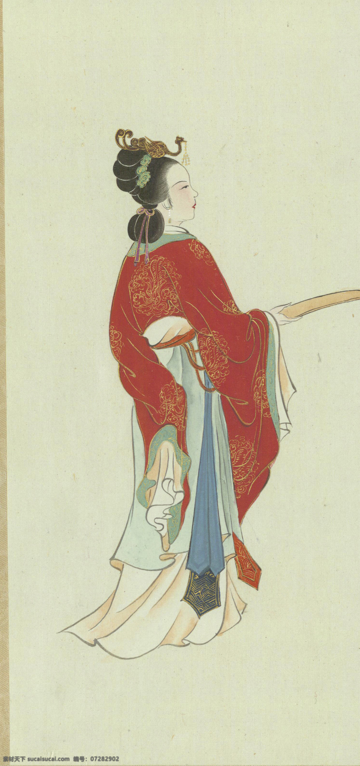 仕女金陵十二钗贾元春素材图片下载-素材编号07282902-素材天下图库