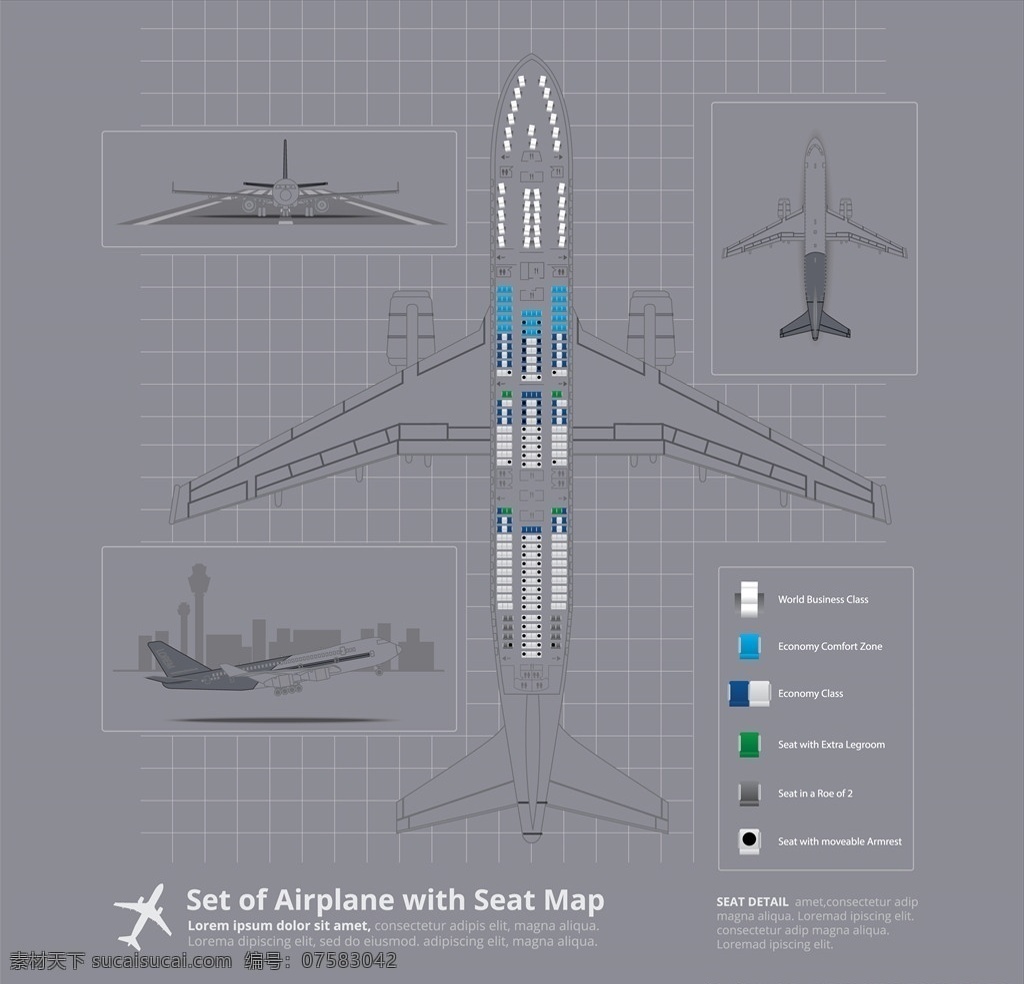 飞机结构 飞机服务商 服务商 飞机服务 飞机 飞机零部件 科技 飞机平面 座舱 信息 分析 图标 图表 底纹边框 其他素材