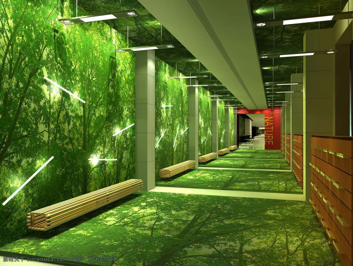 灯具设计 概念设计 过道 过道效果图 环境设计 酒店设计 绿色通道 上海 绿色过道 走廊 走廊效果图 样板房 精装房 香格里拉酒店 五星级酒店 梁志天 椅子 概念酒店 室内设计 家居装饰素材