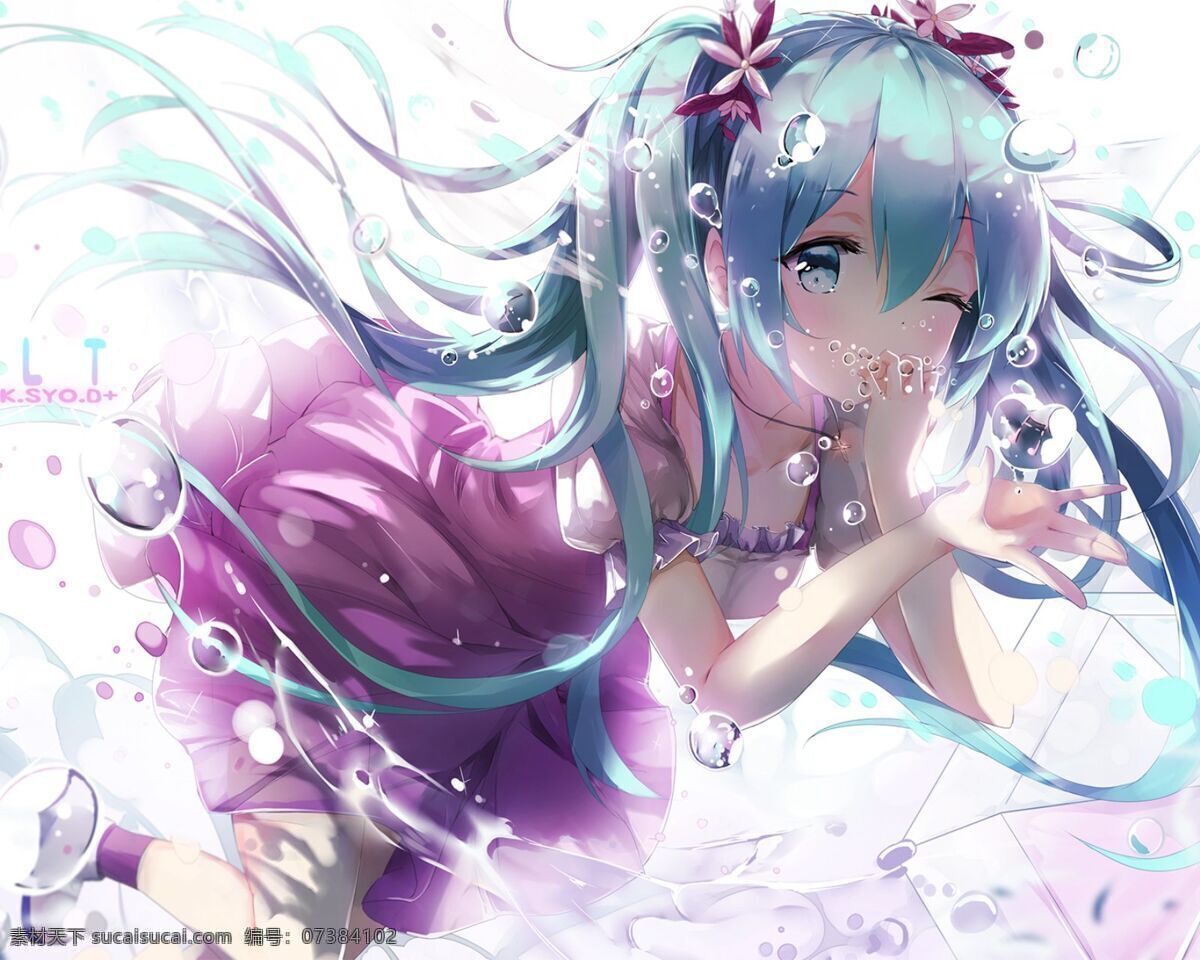 可爱 美少女 初音未来 公主殿下 动漫 动漫动画 动漫人物