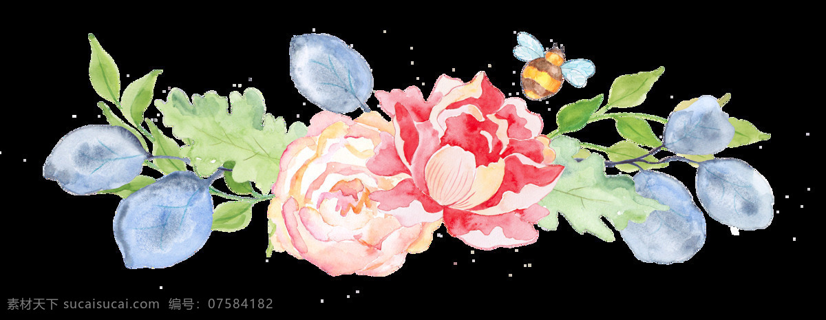 兔子 手绘花朵图片 手绘花朵素材 花朵 透明背景花朵 免扣花朵 手绘免扣花朵 花 花束
