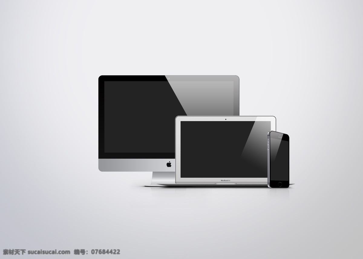 苹果 电脑 手机 imac iphone mac 苹果电脑 air psd源文件