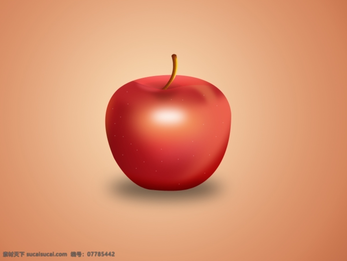 苹果免费下载 背景 红色 苹果 红色苹果 psd源文件
