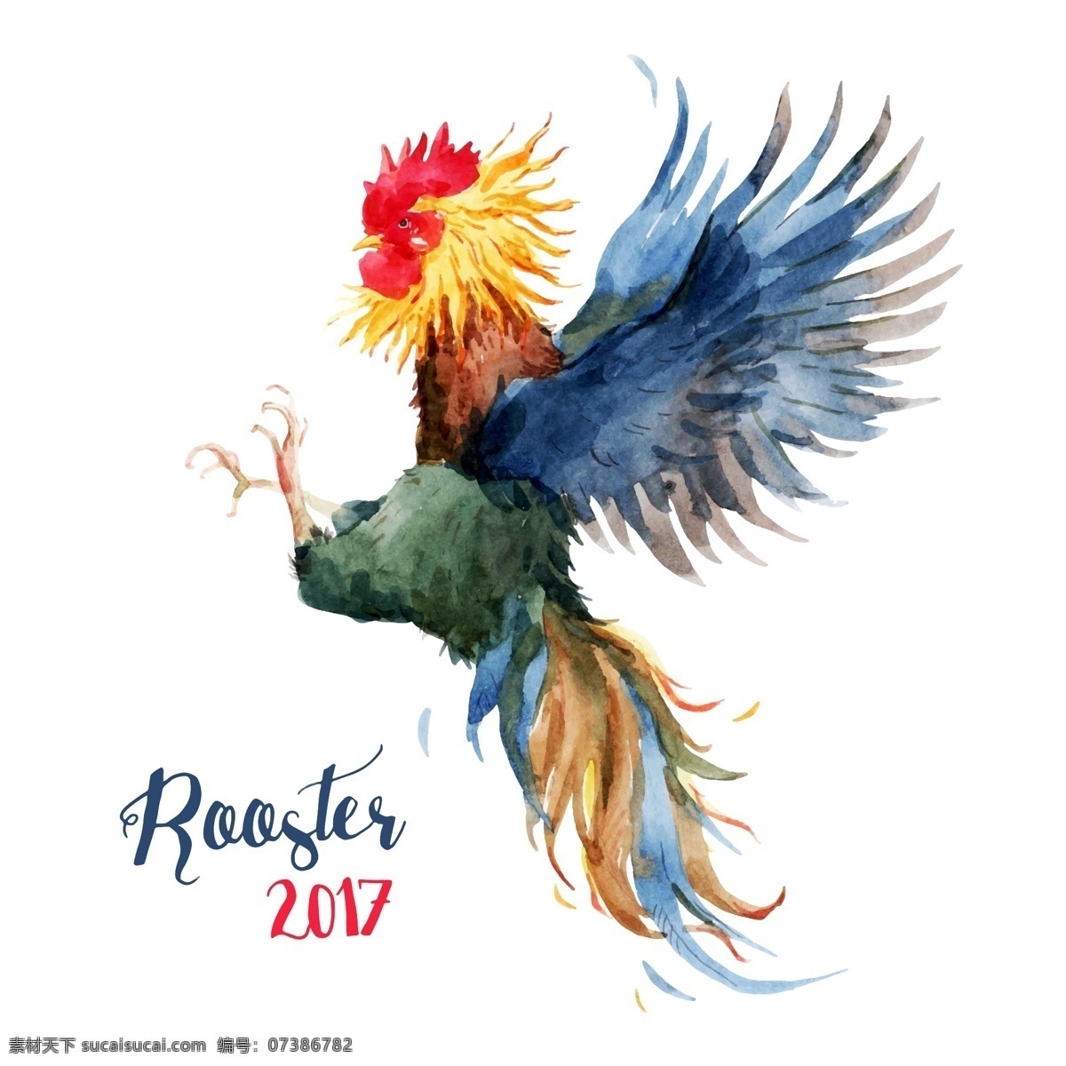 2017 飞翔 雄鸡 中国画 水墨画 中国水墨画 绘画书法 小鸡 树枝 国画 手绘 鸡年 鸡鸣 打鸣 大吉 飞翔公鸡 公鸡 扑棱
