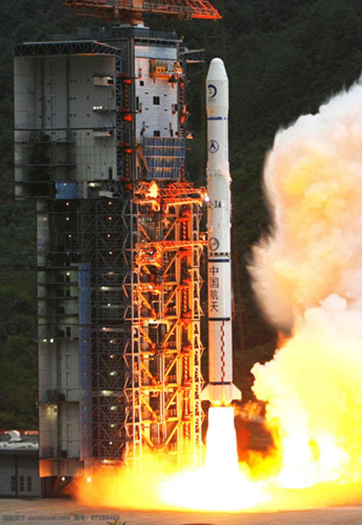 嫦娥一号火箭 嫦娥 号 长三甲 运载火箭 现代科技 科学研究 摄影图库