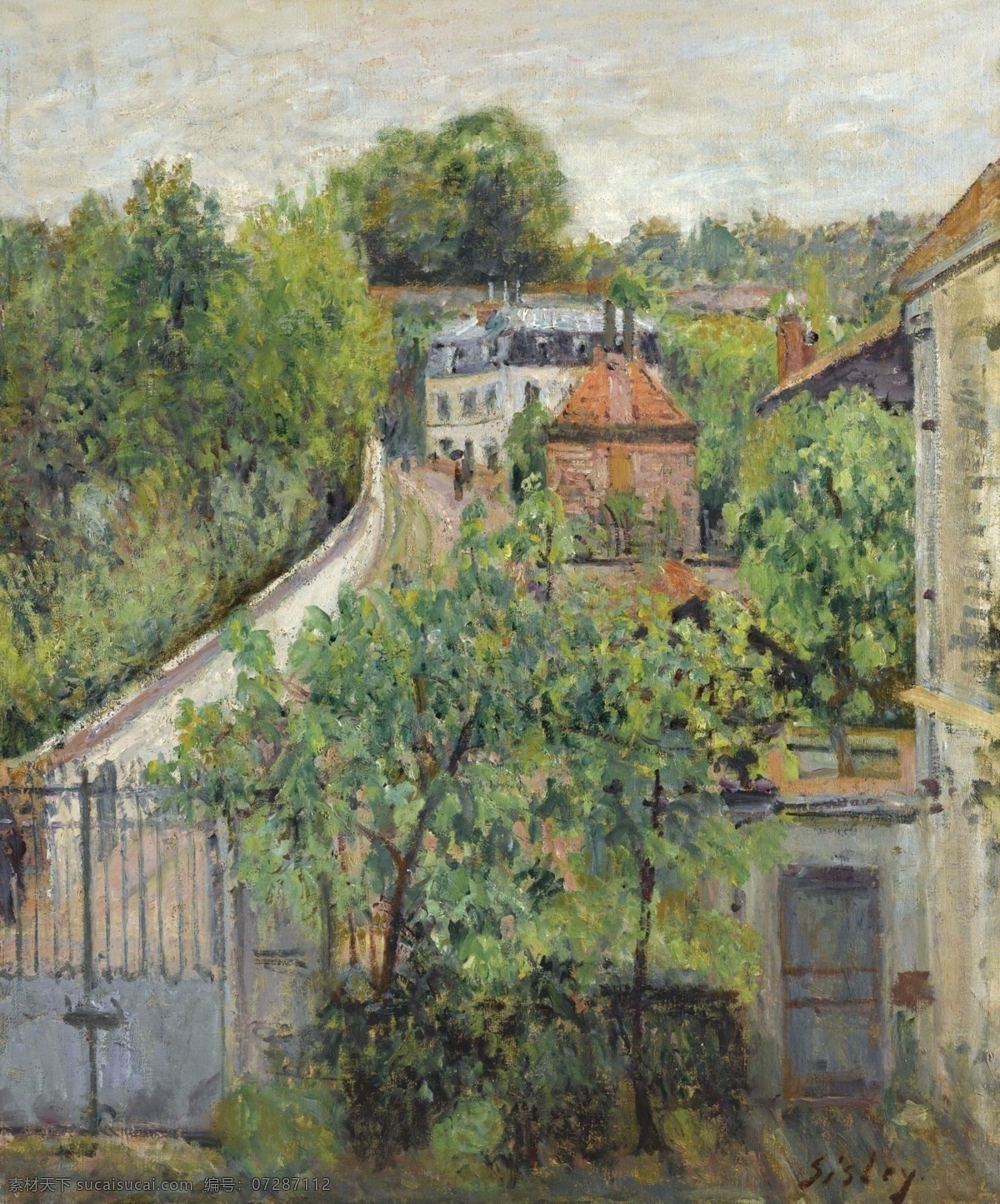 大师 画家 风景画 静物 油画 建筑 装饰画 serves of view sisley alfred 人物 高清 西方 国外 现代 家居装饰素材