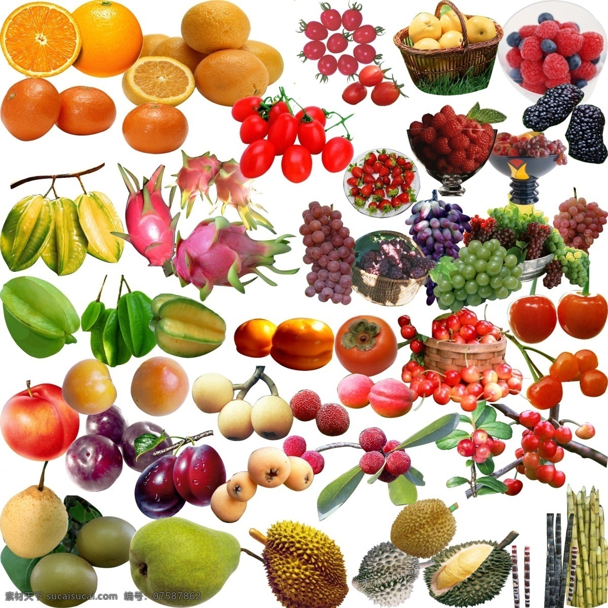 水果大全 苹果 香蕉 菠萝 水果素材 各种水果 水果 橘子 素菜 各种素材