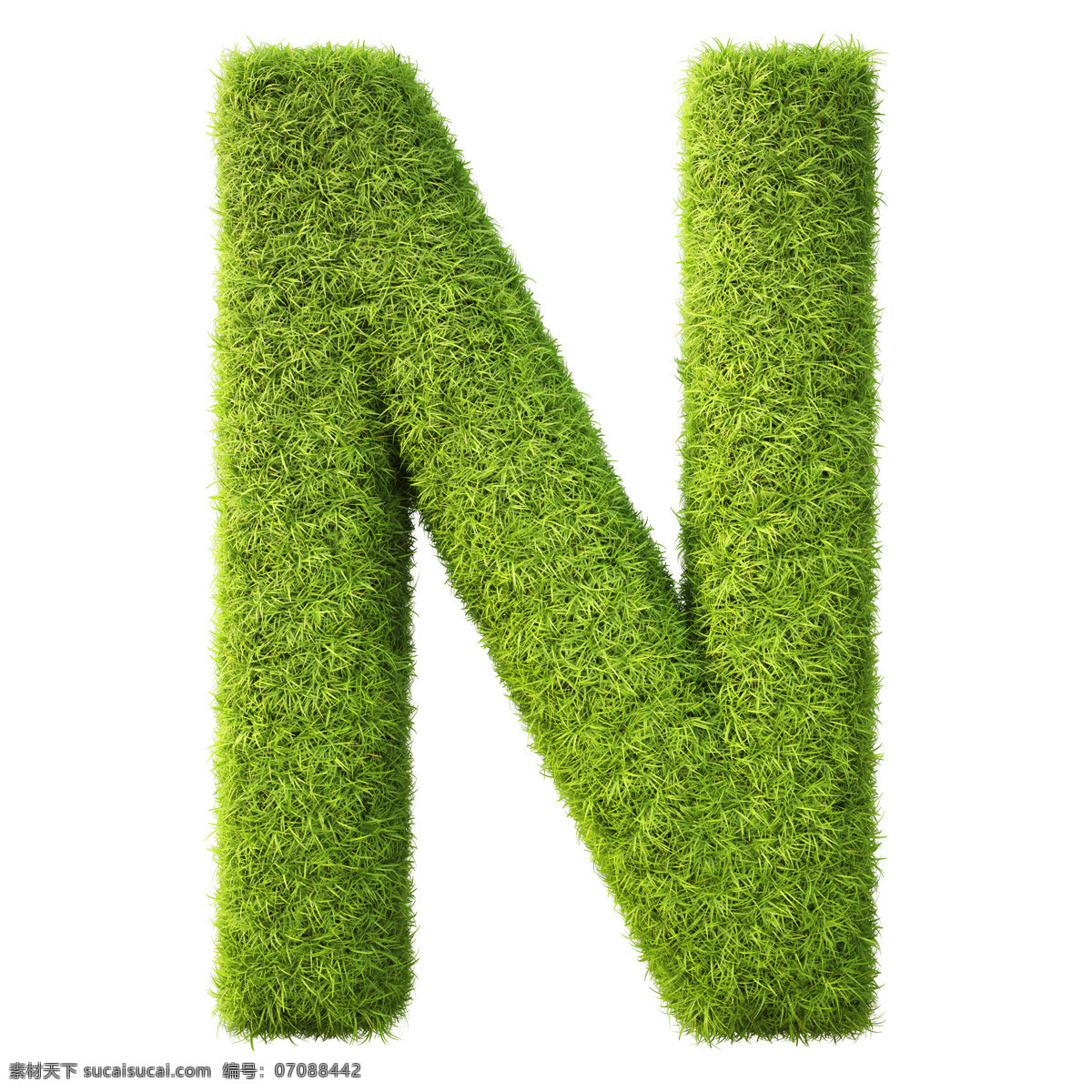 时尚 手绘 装饰 字母 字母设计 设计素材 模板下载 绿草字母 3d立体字母 数字主题 矢量图 艺术字