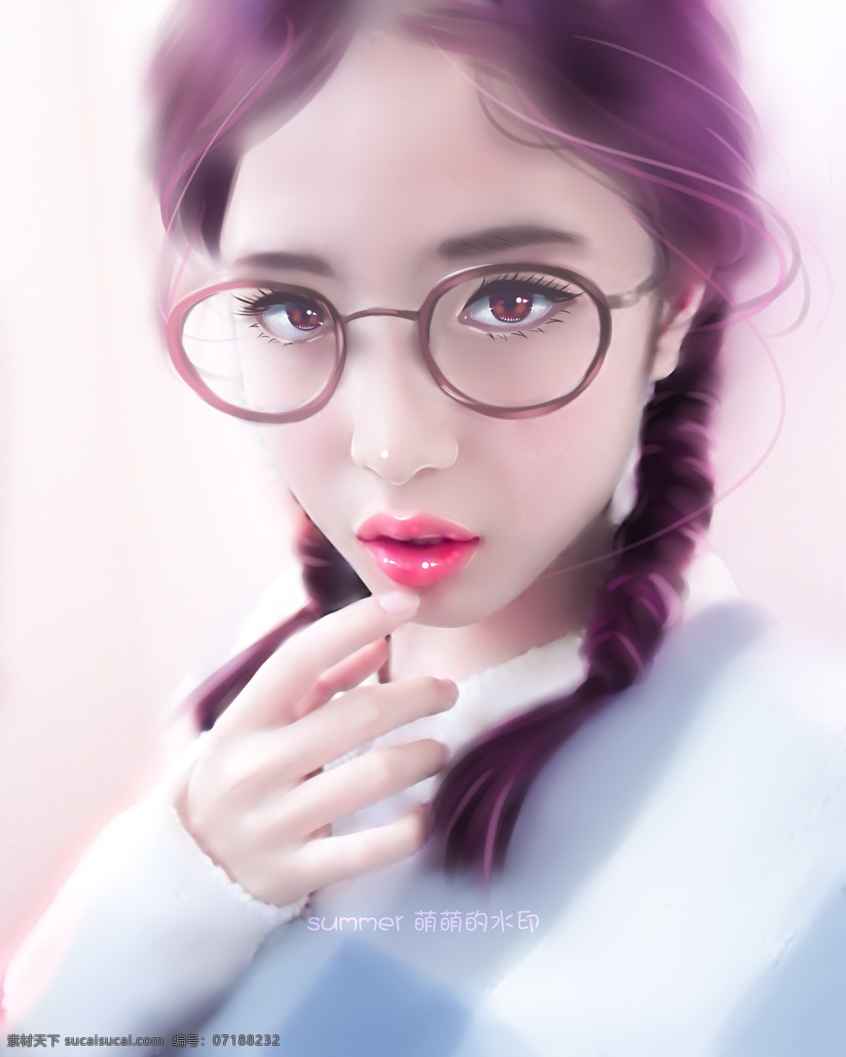 手绘 插画女 插画 照片 言情封面 女主 动漫动画 动漫人物