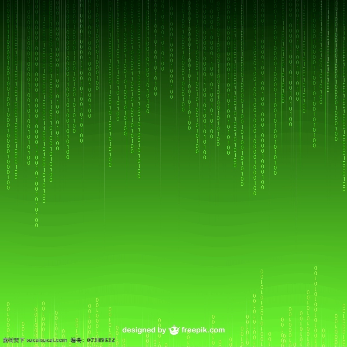 绿色 黑客 数字 背景 矢量 密码 艺术字 1和0 黑客帝国 二进制 矢量图