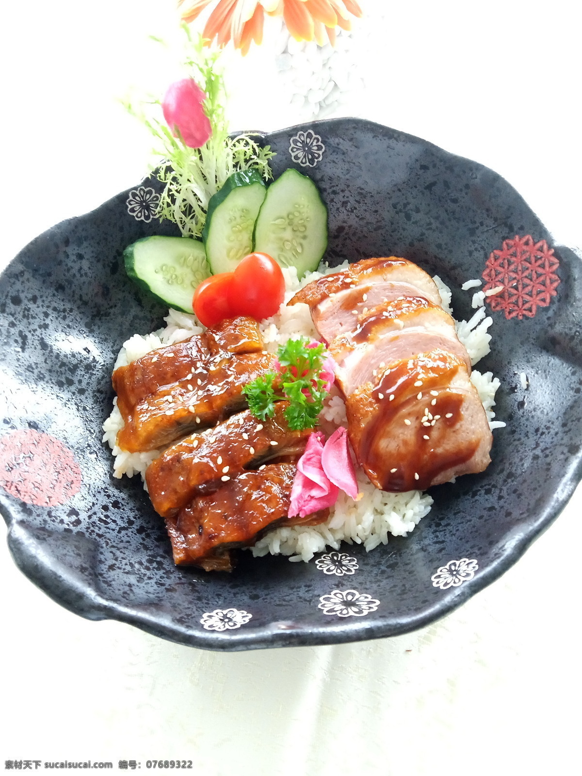 日式 鳗鱼 鸭 胸 饭 日式饭 鳗鱼饭 鸭胸饭 日式鳗鱼饭 鳗鱼鸭胸双拼 餐饮美食 西餐美食