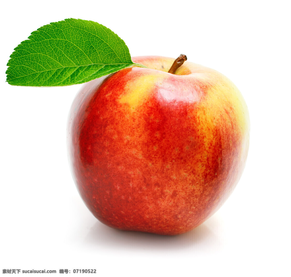 新鲜 红苹果 苹果 绿叶 新鲜水果 水果 摄影图 高清图片 苹果图片 餐饮美食
