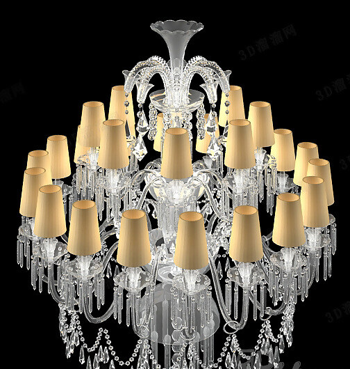 3d 水晶 吊灯 模型 max9 灯 灯具 酒店大堂 客厅 欧式 水晶灯 水晶吊灯 有贴图 花式 3d模型素材 家具模型