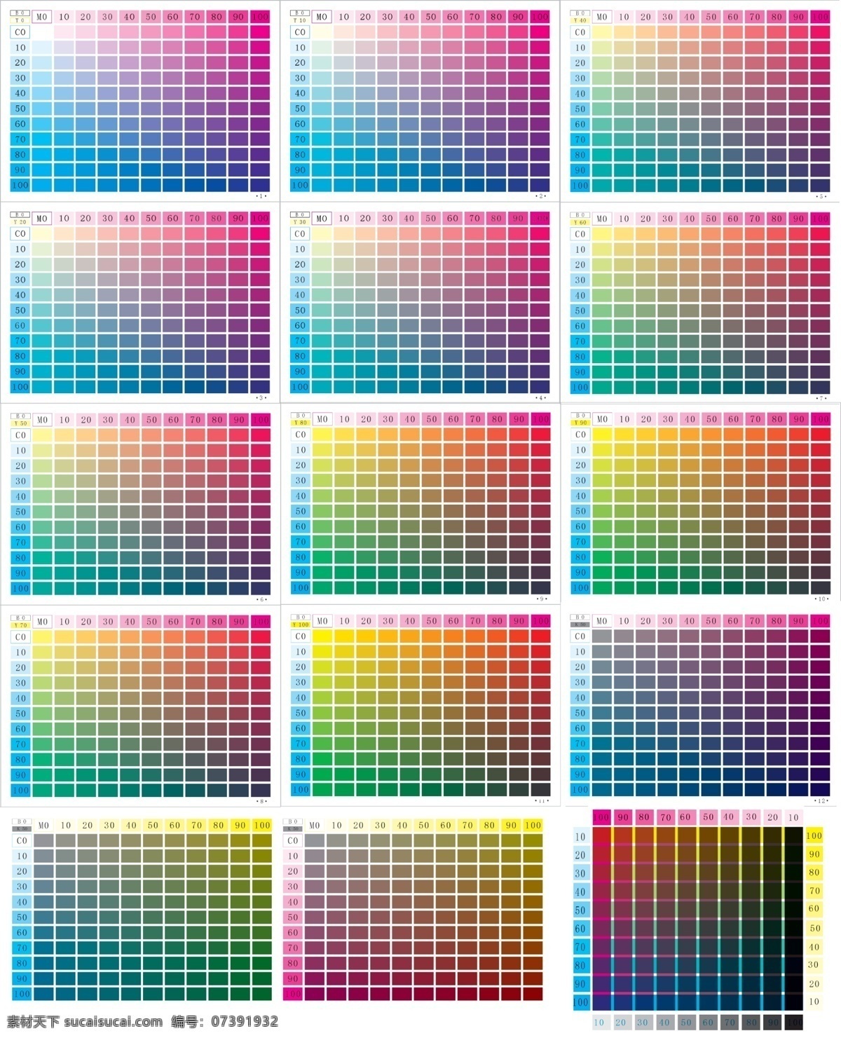 色谱图片 颜色色谱 颜色 色谱 颜 色 谱 分层
